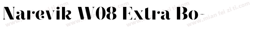 Narevik W08 Extra Bo字体转换